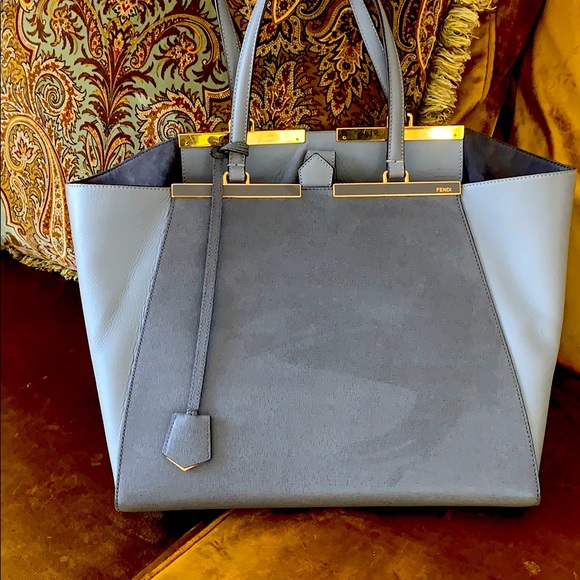 Fendi Handbags - New no tags Fendi gray leather bag